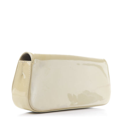 Louis Vuitton Patent Sobe Clutch Creme 3 of 13
