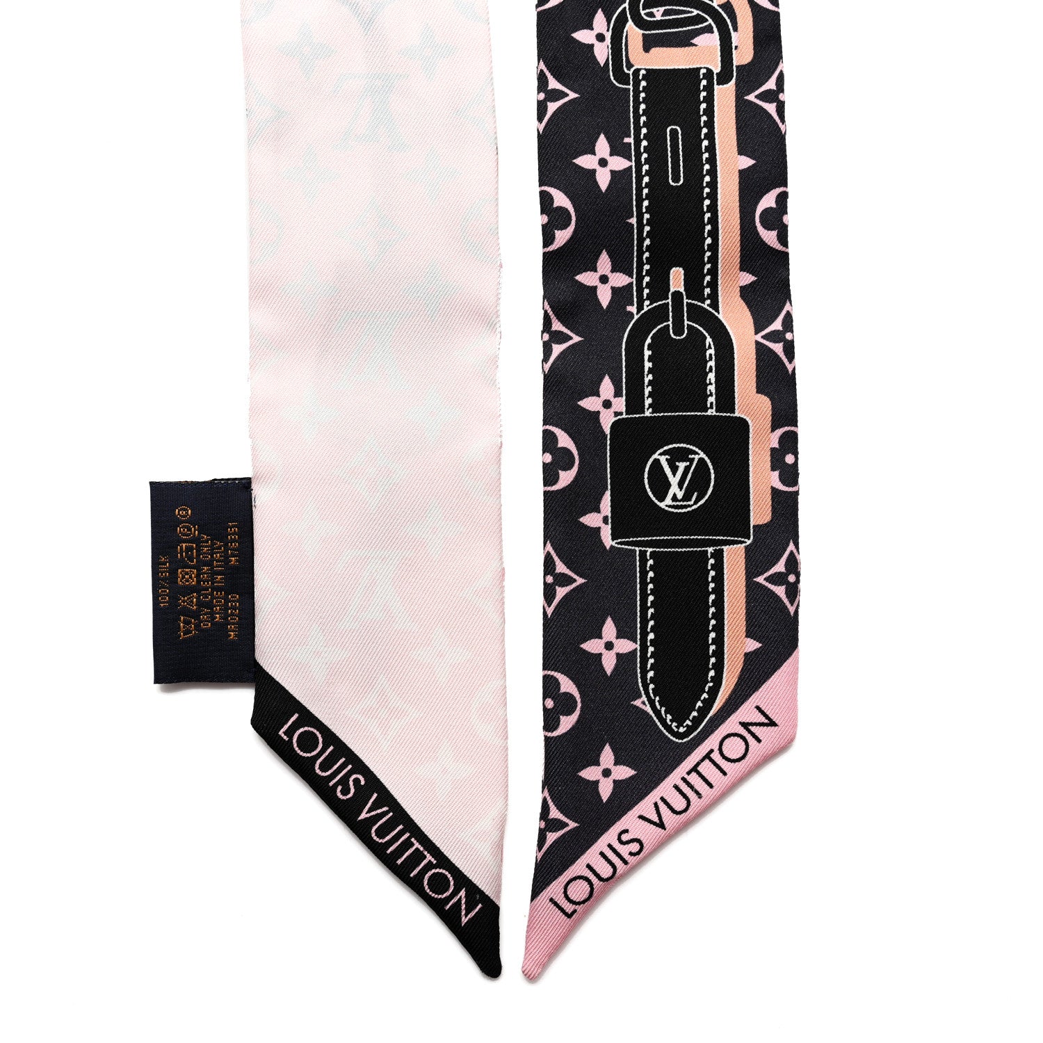 Louis Vuitton Silk Monogram Rising Confidential BB Bandeau Black Rose 2 of 4