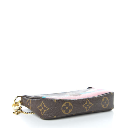 Louis Vuitton Monogram 2016 Christmas Animation Mini Pochette Accessories Rose Ballerine 4 of 7