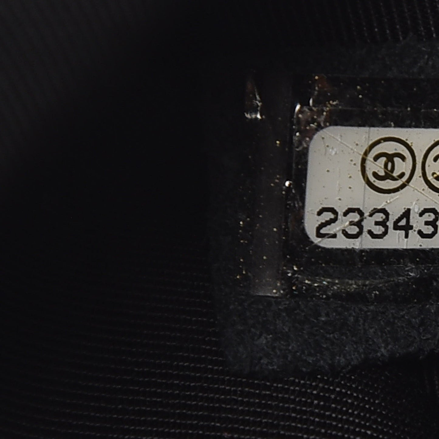 Lambskin Quilted Large Natural CC Flap Black