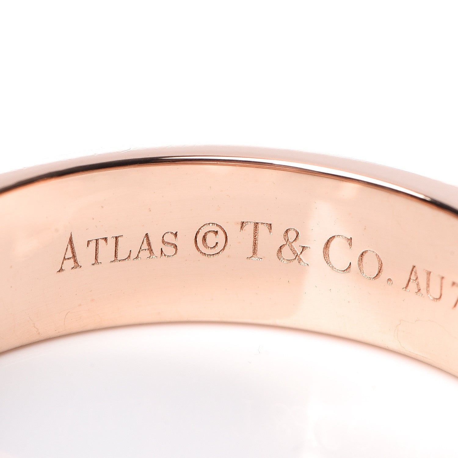 Tiffany 18K Rose Gold Diamond Atlas Ring 57 8 5 of 7