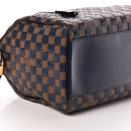 Louis Vuitton Damier Paillettes Speedy 30 Blue 9 of 10