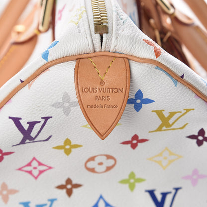 Louis Vuitton Monogram Multicolor Keepall 45 White 6 of 16