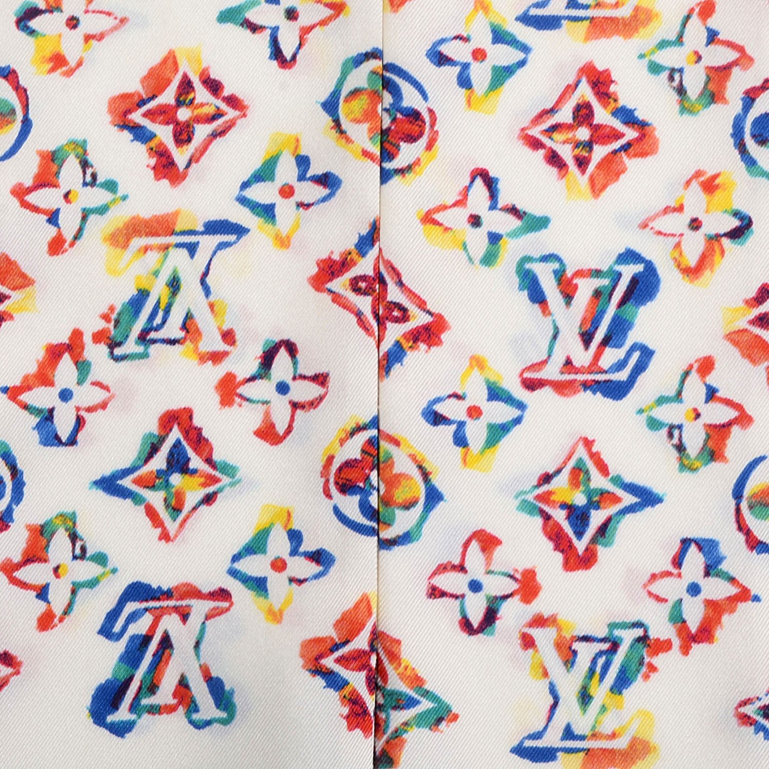 Louis Vuitton Silk Monogram Rainbow Bandeau White 3 of 5