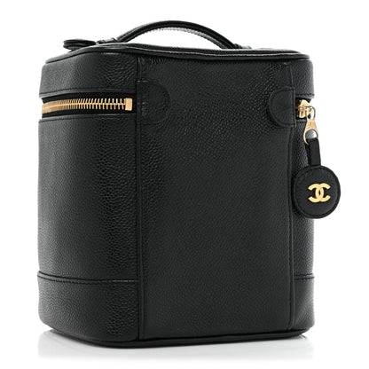 Chanel Caviar Vanity Cosmetic Case Black 3 of 15