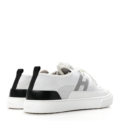 Hermes Calfskin Deep Sneakers 40 White Multicolor 4 of 9