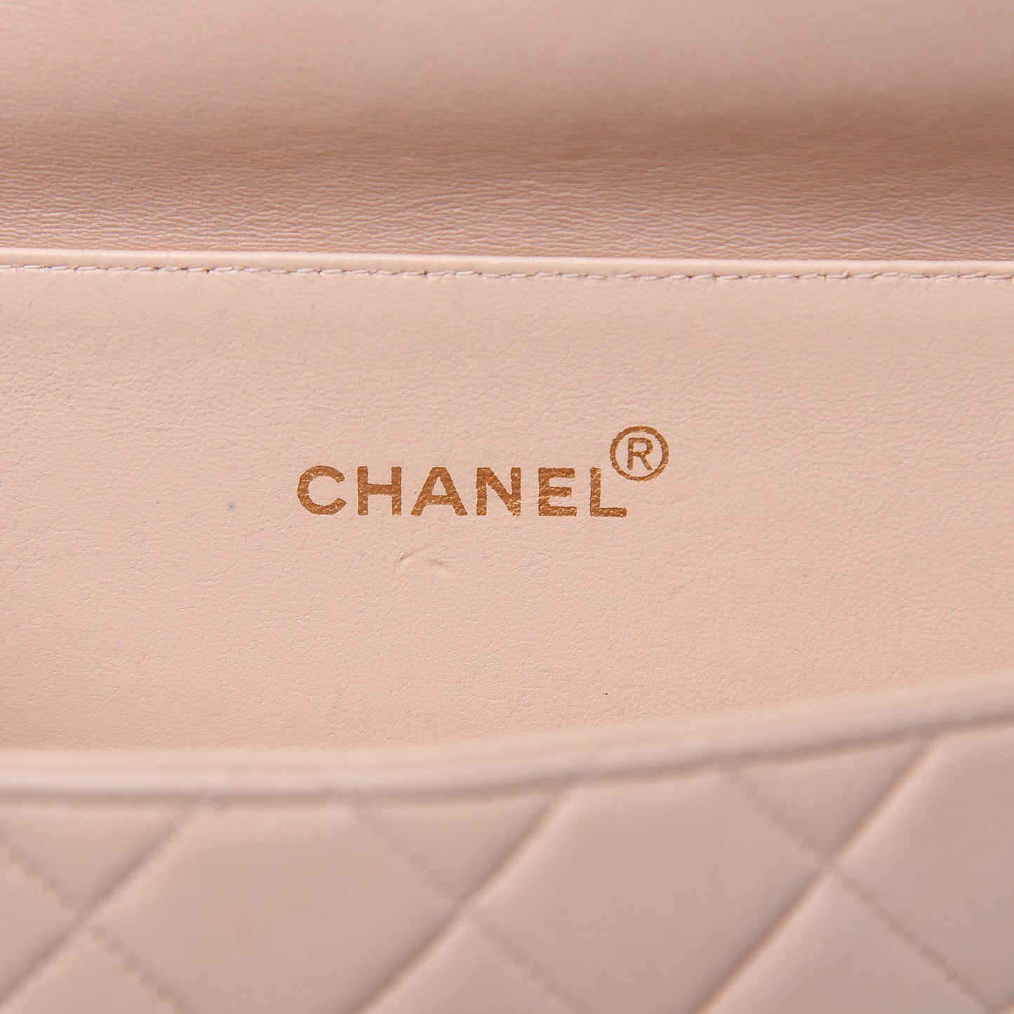 Lambskin Quilted Medium Double Sided Flap Light Pink