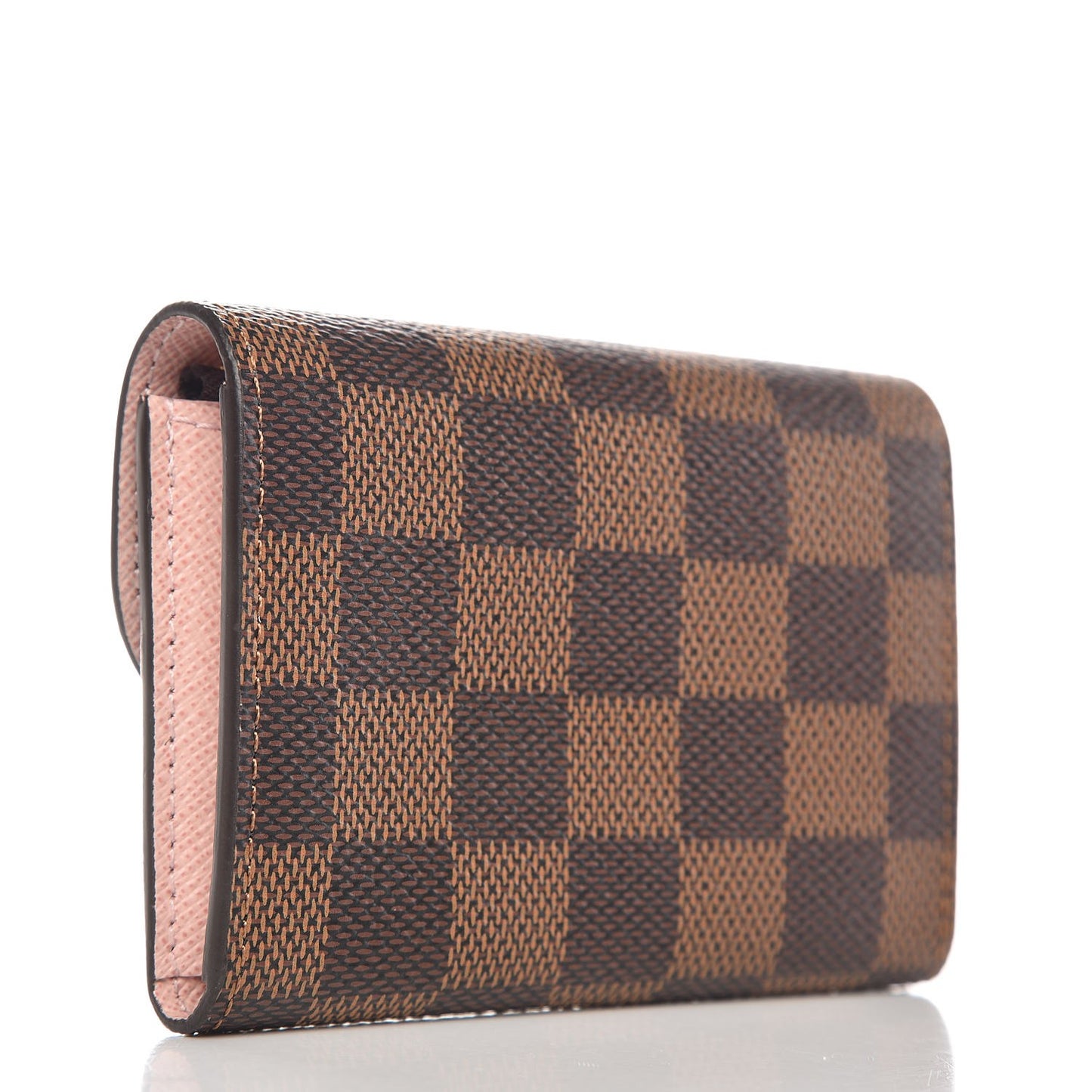Damier Ebene Rosalie Coin Purse Rose Ballerine