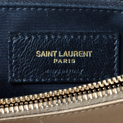 Saint Laurent Calfskin Y Quilted Monogram Medium Loulou Chain Satchel Dark Latte 7 of 10