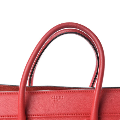 Celine Supple Calfskin Medium Phantom Luggage Vermillion 20 of 21
