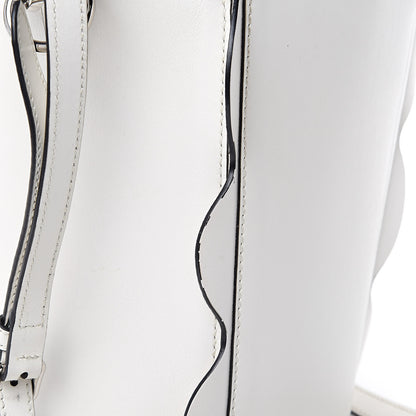 Miu Miu Calfskin Scalloped Bucket Bag White 13 of 14