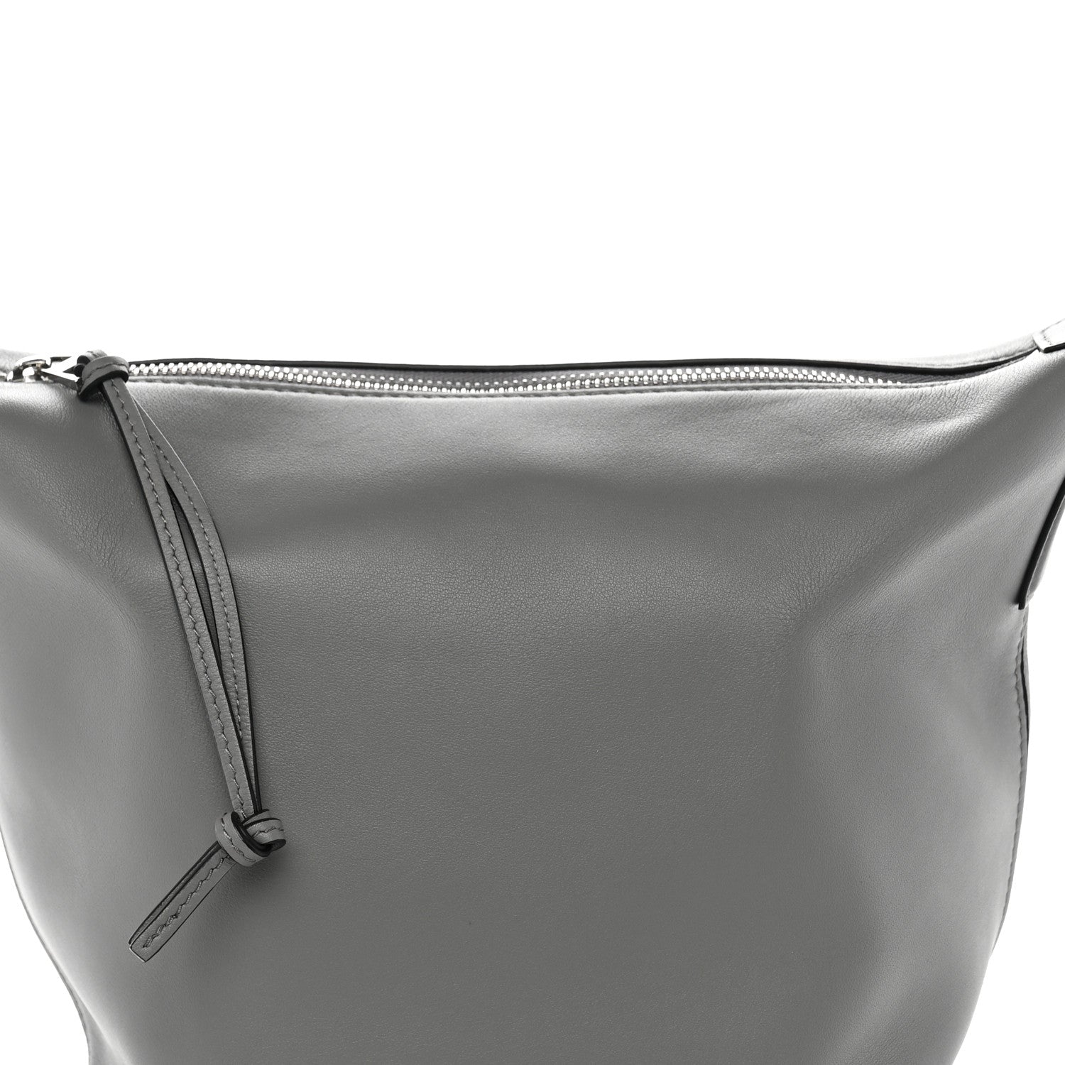 Loewe Supple Smooth Calfskin Jacquard Small Cubi Crossbody Bag Asphalt Grey 8 of 10