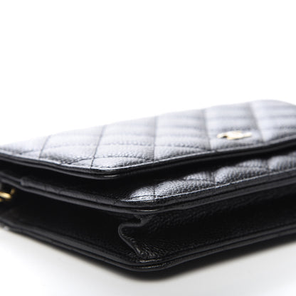 Chanel Caviar Quilted Wallet On Chain WOC Black 6 of 10