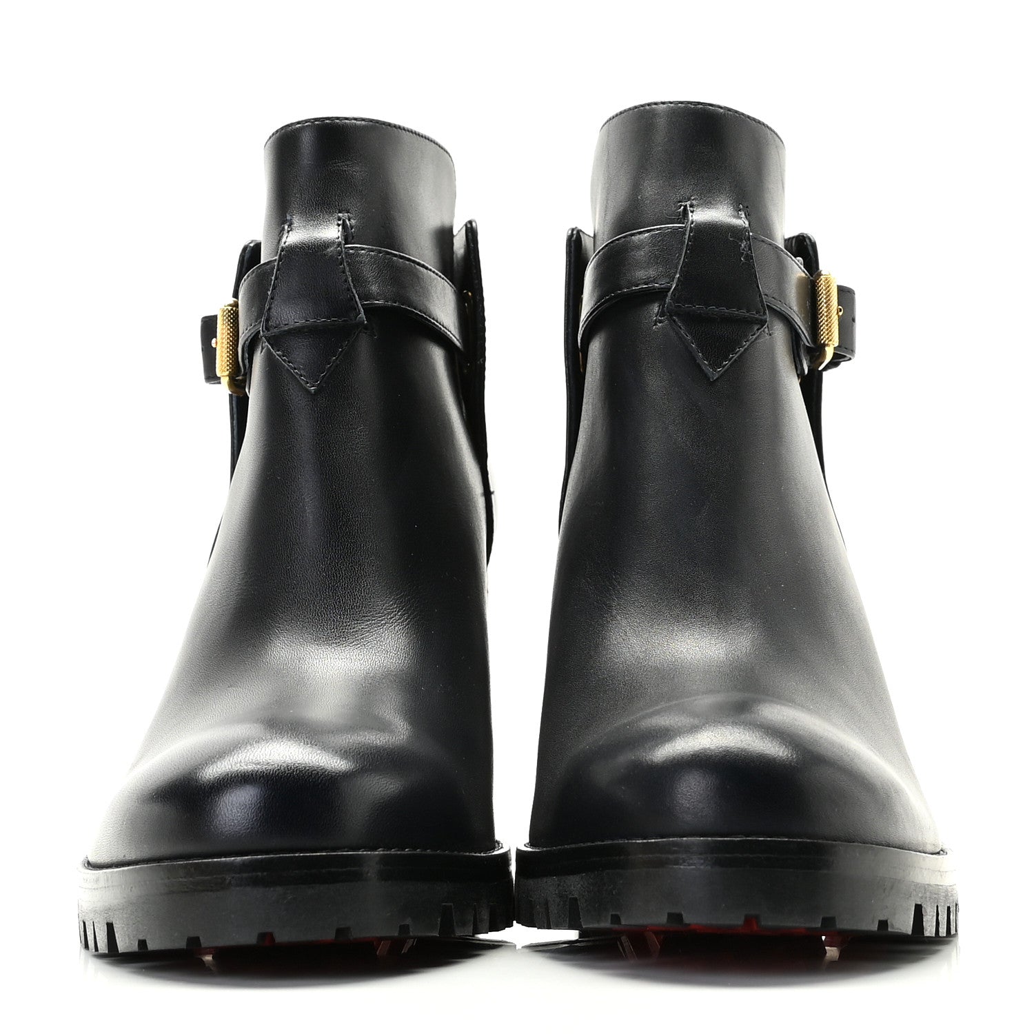 Christian Louboutin Calfskin Communa 70 Ankle Boots 39 Black 3 of 12