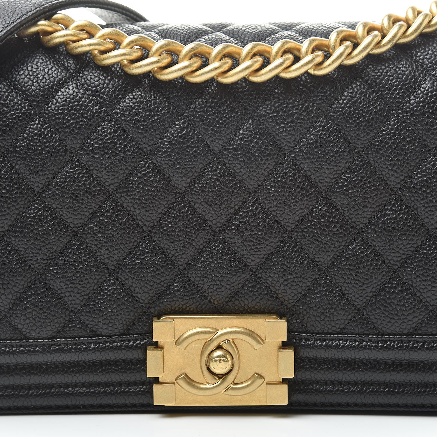Chanel Caviar Quilted Medium Boy Flap Black 8 of 11