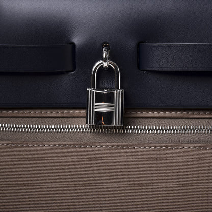 Hermes Vache Hunter Toile Herbag Zip 31 PM Etoupe Ebene 11 of 13