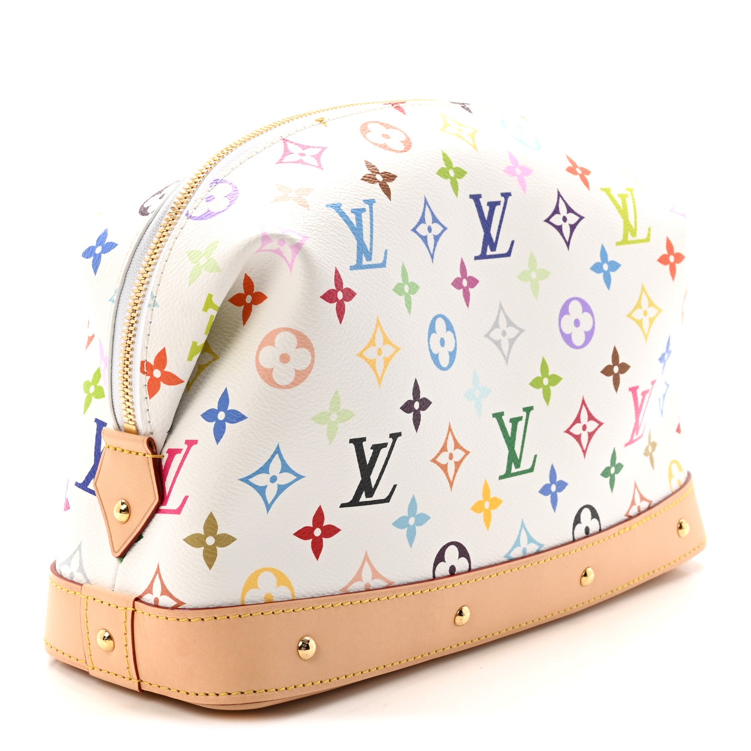 Louis Vuitton LV x TM Monogram Multicolor Cosmetic Pouch GM White 3 of 7