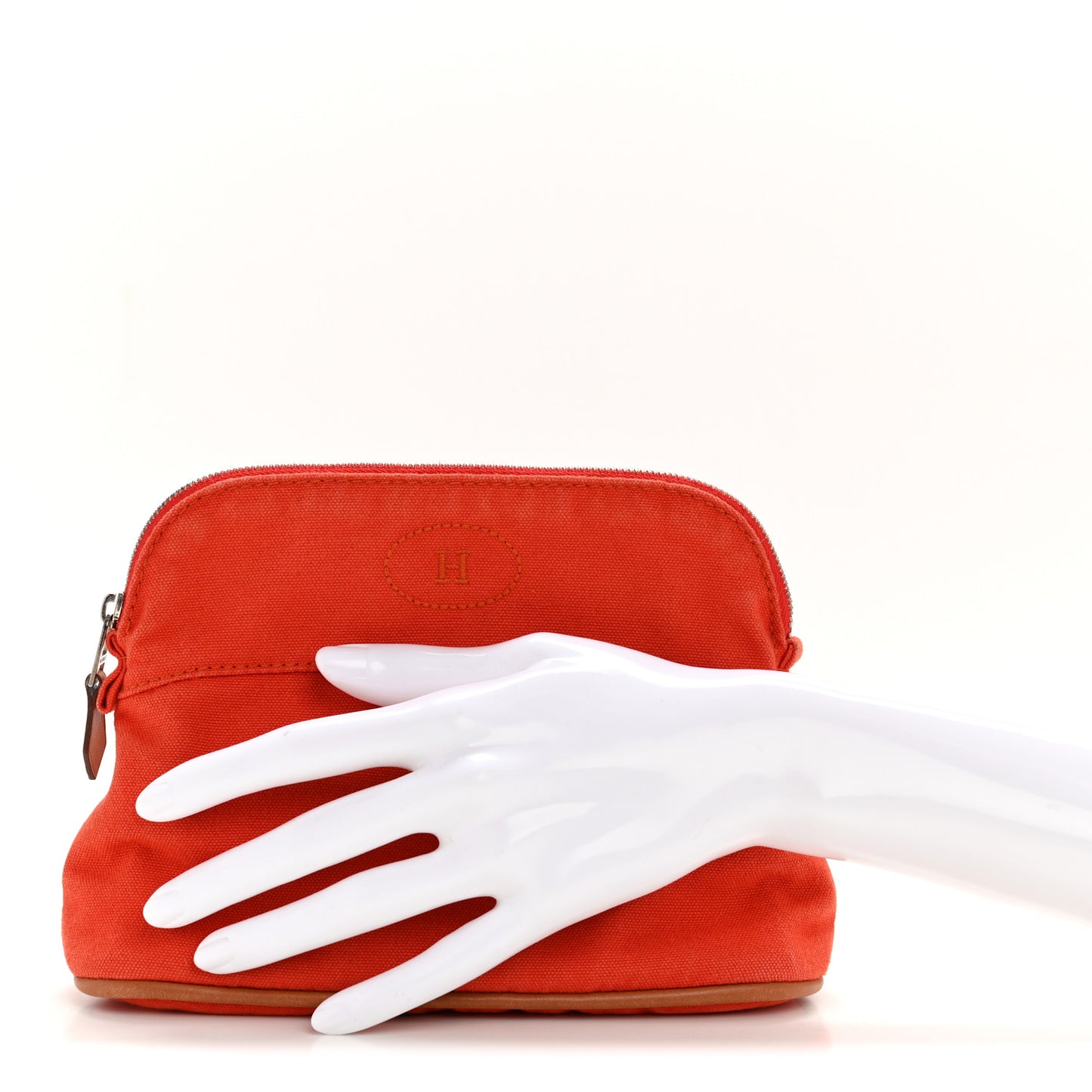 Cotton Canvas Mini Bolide Travel Cosmetic Pouch Feu