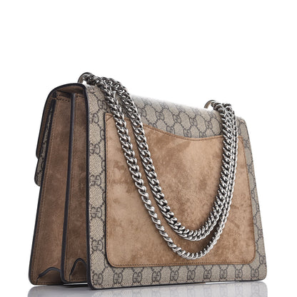 Gucci GG Supreme Monogram Medium Dionysus Shoulder Bag Taupe 3 of 8