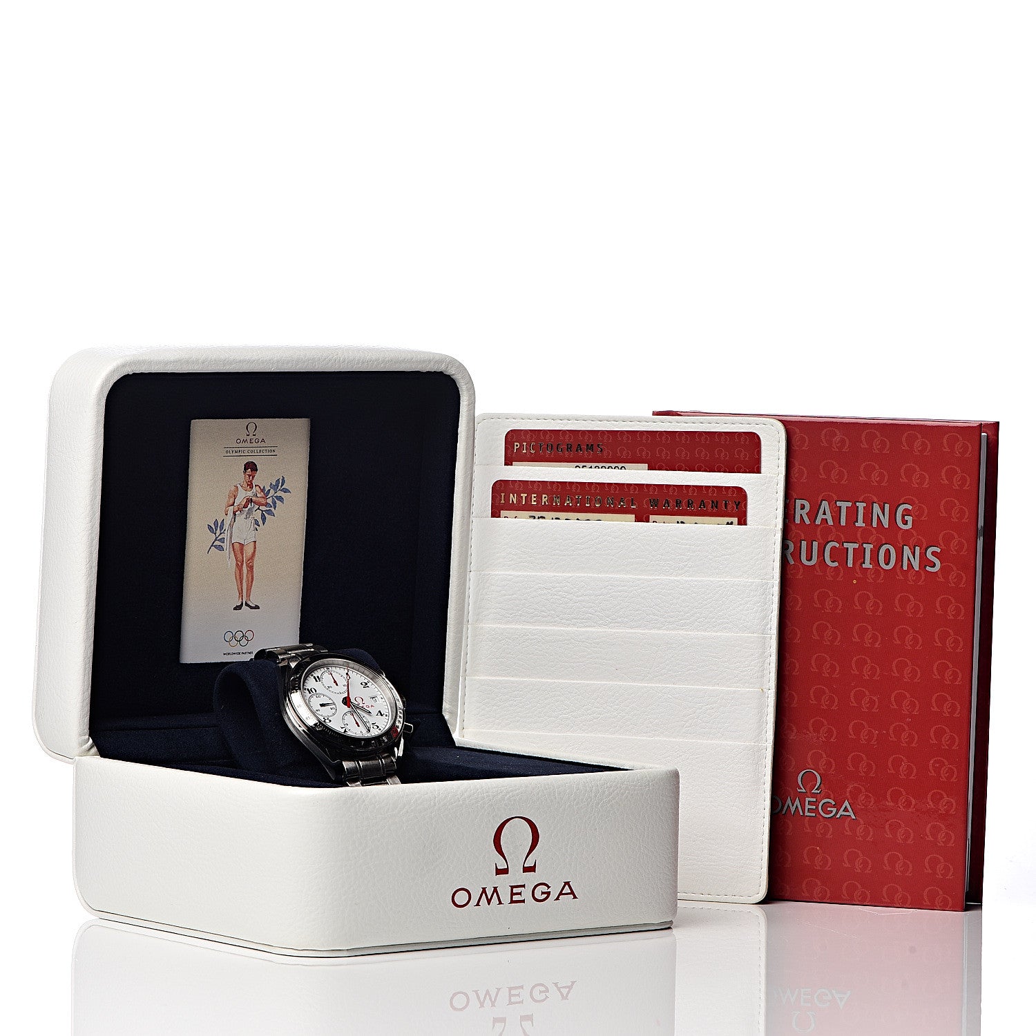 Omega Stainless Steel 39mm Speedmaster Date Olympic Series Automatic Watch White 3513.20.00 6 of 6