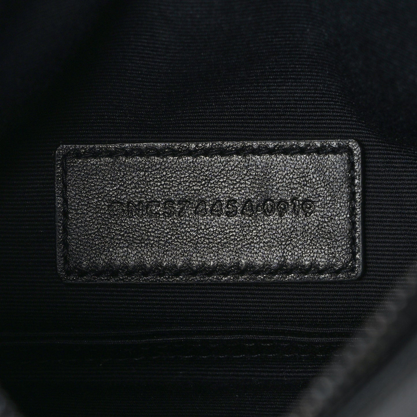 Grain De Poudre Monogram Bill Pouch Black