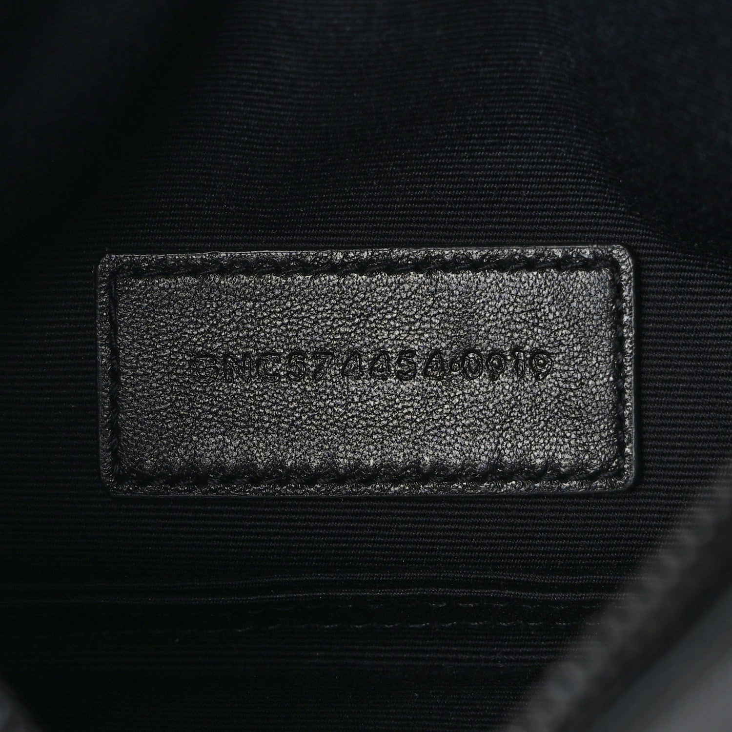 Saint Laurent Grain De Poudre Monogram Bill Pouch Black 7 of 10