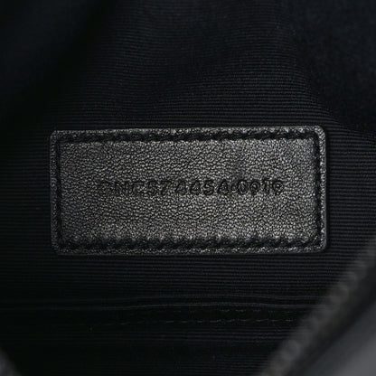 Saint Laurent Grain De Poudre Monogram Bill Pouch Black 7 of 10