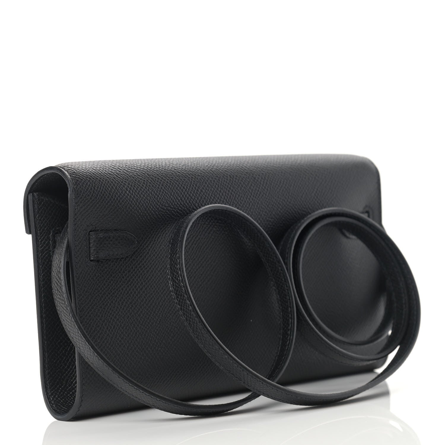 Hermes Epsom Kelly Wallet To Go Black 2 of 8