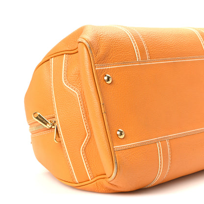 Louis Vuitton Tobago Calfskin Carryall Yellow 12 of 16