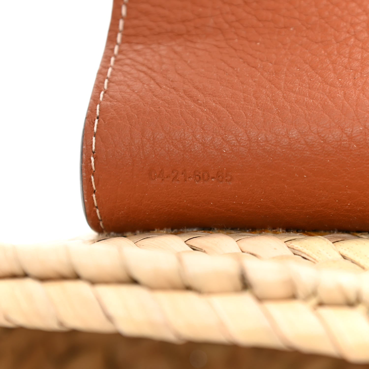 Chloe Raffia Calfskin Marcie Basket Tan 7 of 8