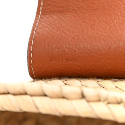 Chloe Raffia Calfskin Marcie Basket Tan 7 of 8