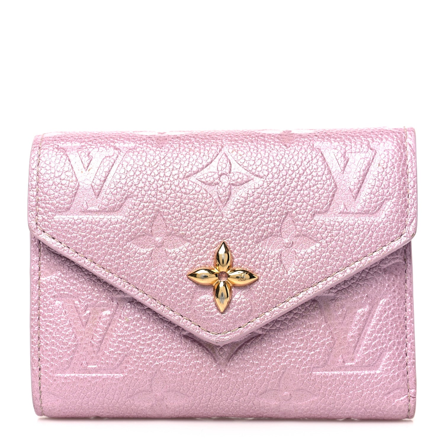 Louis Vuitton Empreinte Monogram Flower Victorine Wallet Pearly Lilac 1 of 7