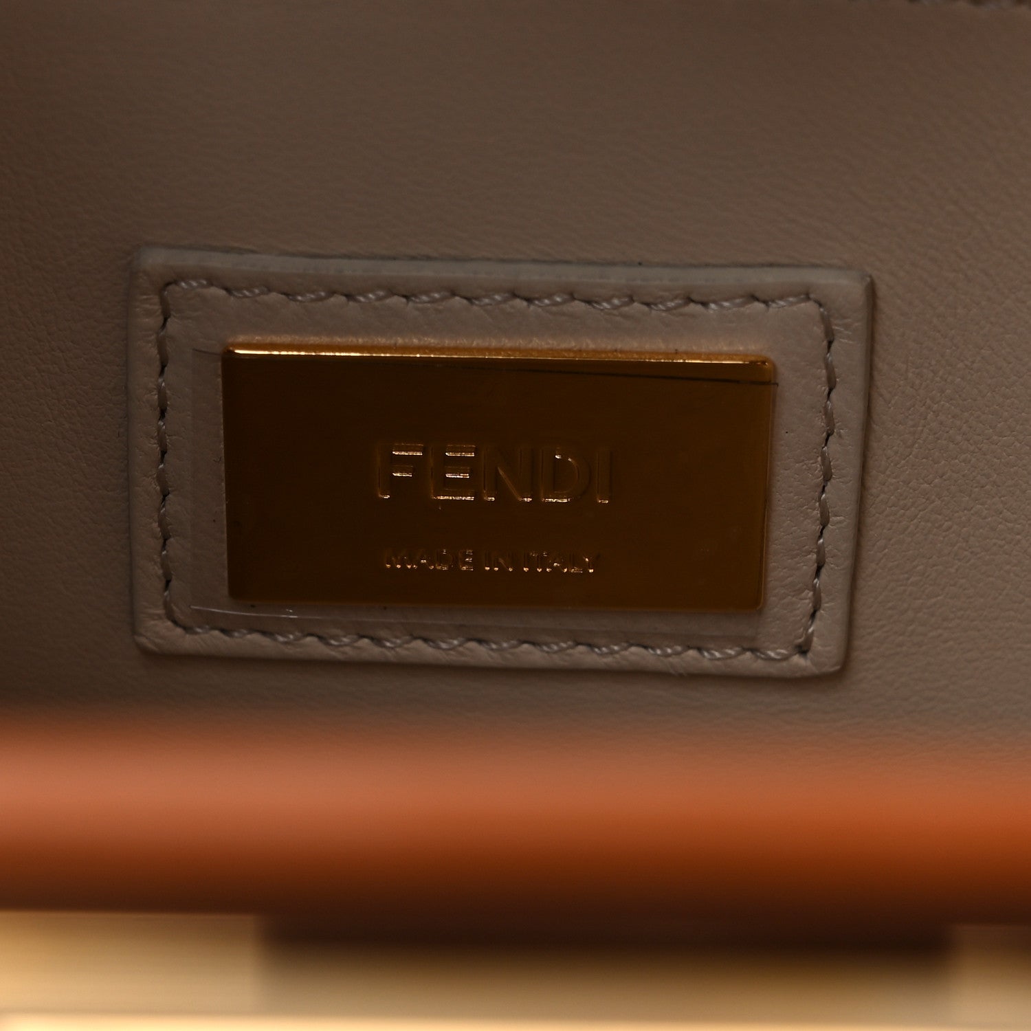 Fendi Lambskin Medium Peekaboo Iconic Satchel 7 of 11