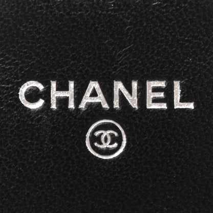 Chanel Lambskin Quilted Flap Card Holder Wallet Black 6 of 8