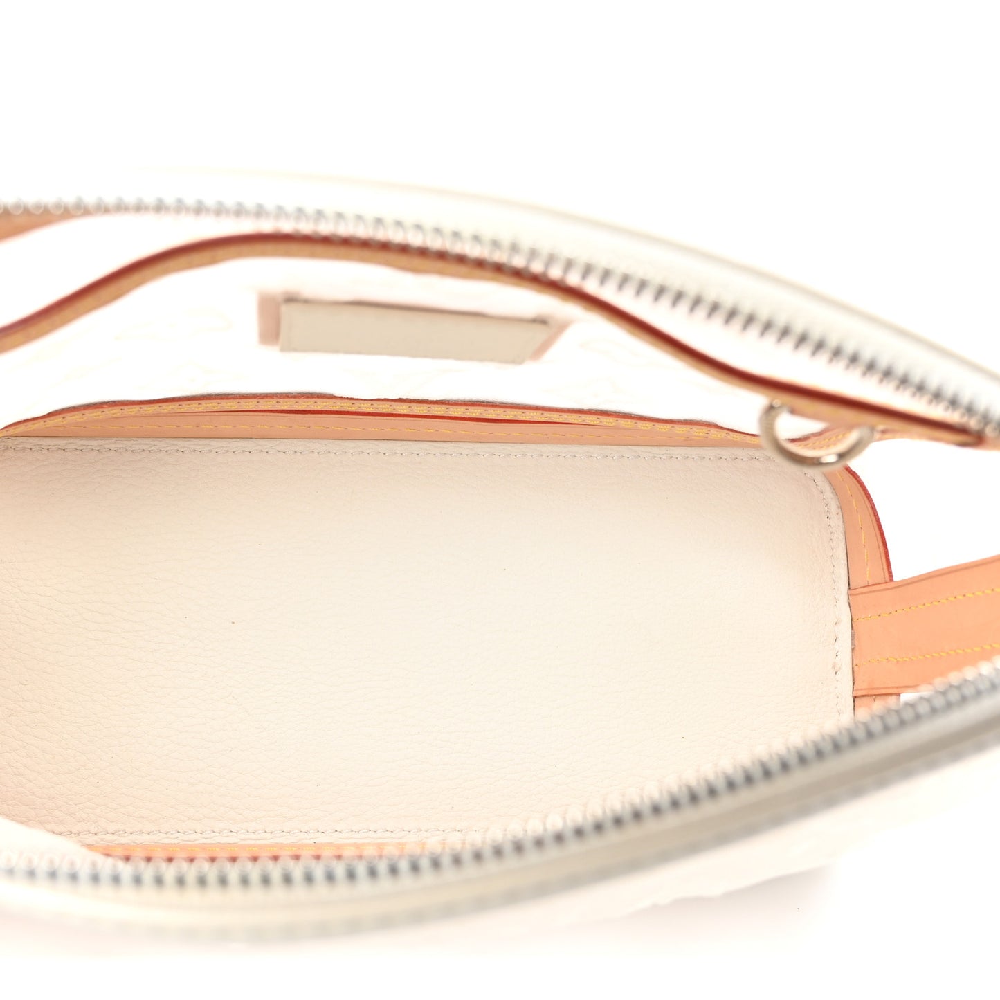 Monogram Transparence Transparent Lockit Clutch White