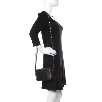 Valentino Garavani Calfskin Rockstud Camera Crossbody Bag Black 2 of 11