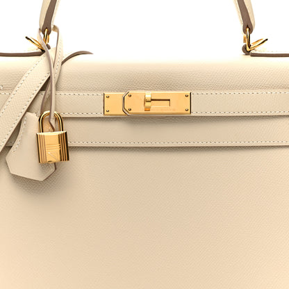 Hermes Epsom Kelly Sellier 28 Craie 8 of 17