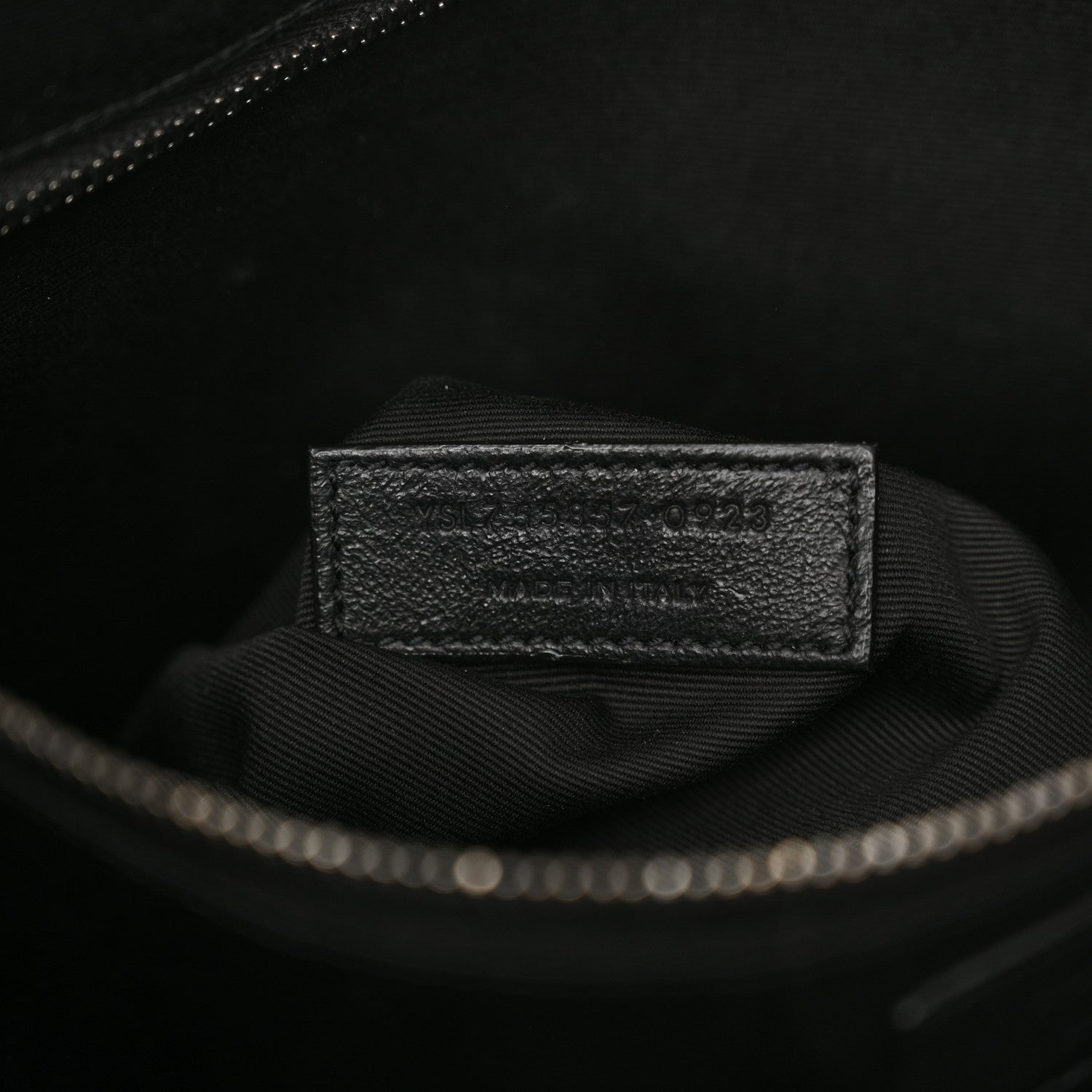 Saint Laurent Grained Lambskin Monogram Oversized Niki Chain Satchel Black 7 of 13