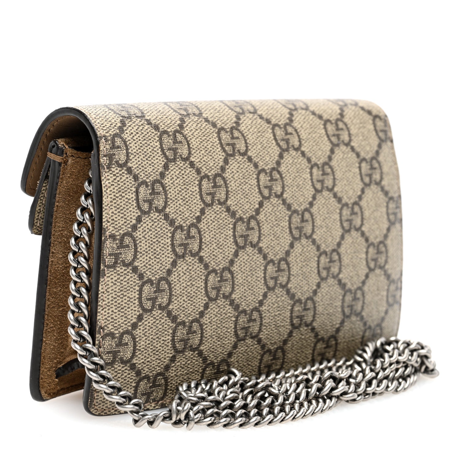 Gucci GG Supreme Monogram Super Mini Dionysus Shoulder Bag Taupe 3 of 10