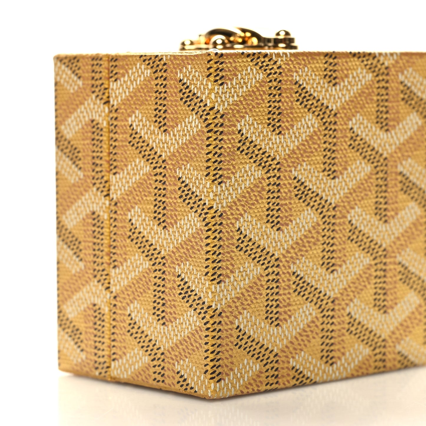 Goyardine Precious Metals Regence Mini Trunk Gold