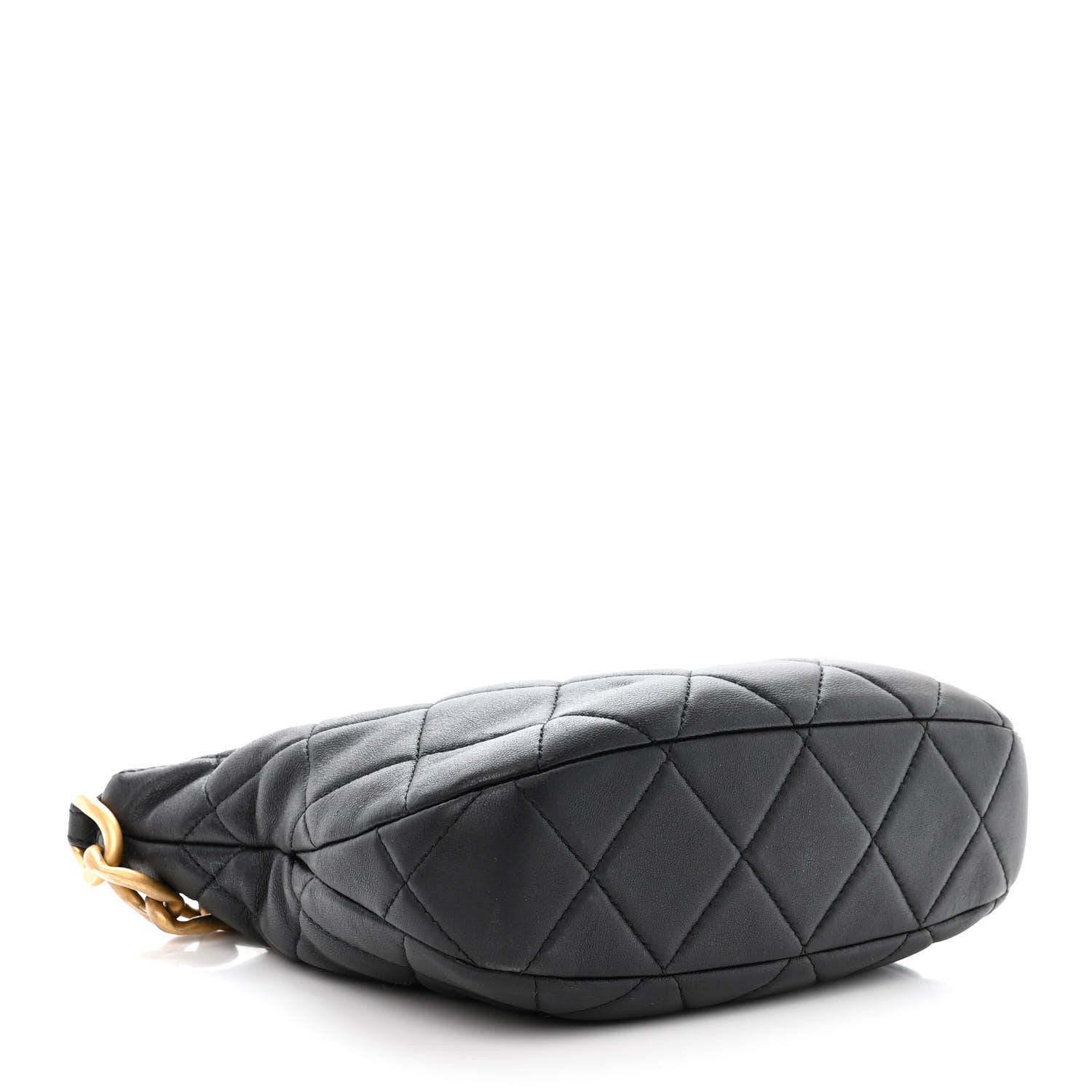 Chanel Lambskin Quilted CC Chain Hobo Black 4 of 10