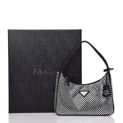 Prada Satin Crystal Mini Re-Edition 2000 Bag Cristal 12 of 12