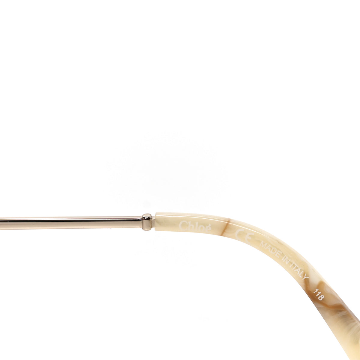 Metal Carlina Oversize Round Sunglasses CE114ST Gold
