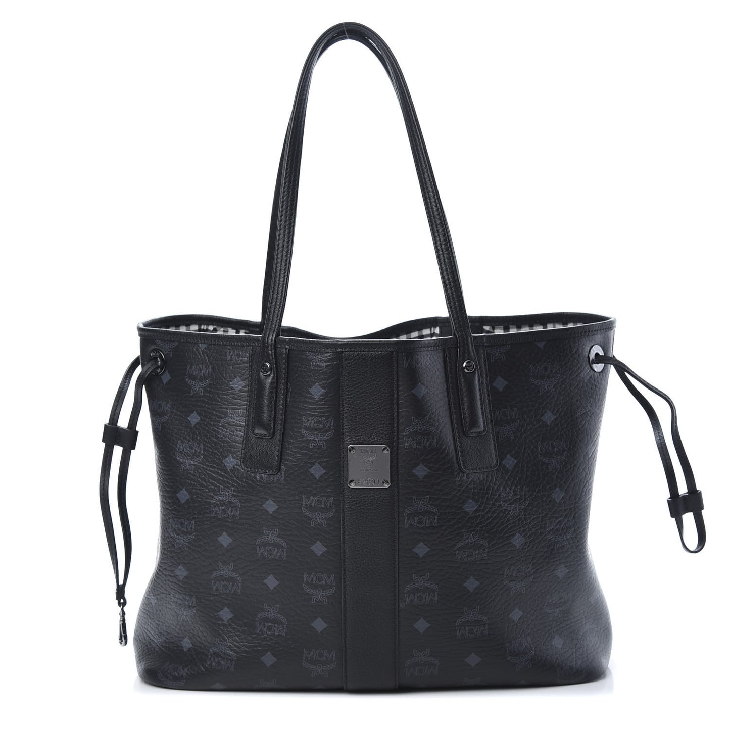 Visetos Medium Liz Reversible Shopper Tote Black