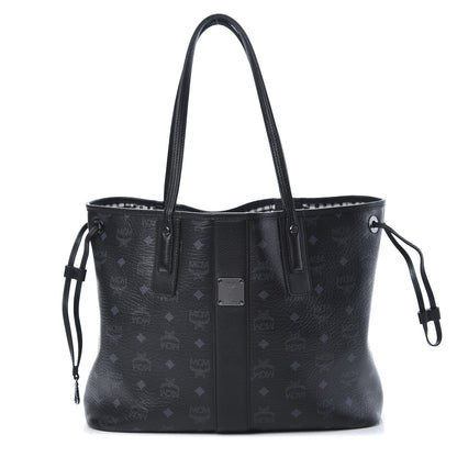 MCM Visetos Medium Liz Reversible Shopper Tote Black 1 of 15