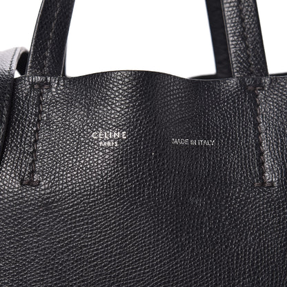 Celine Grained Calfskin Small Vertical Cabas Black 8 of 20