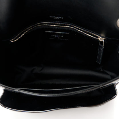 Saint Laurent Patent Matelasse Monogram Medium Niki Chain Satchel Black 5 of 10