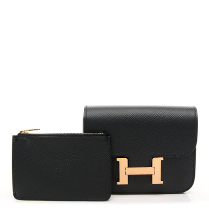 Hermes Epsom Constance Slim Wallet Black 3 of 11