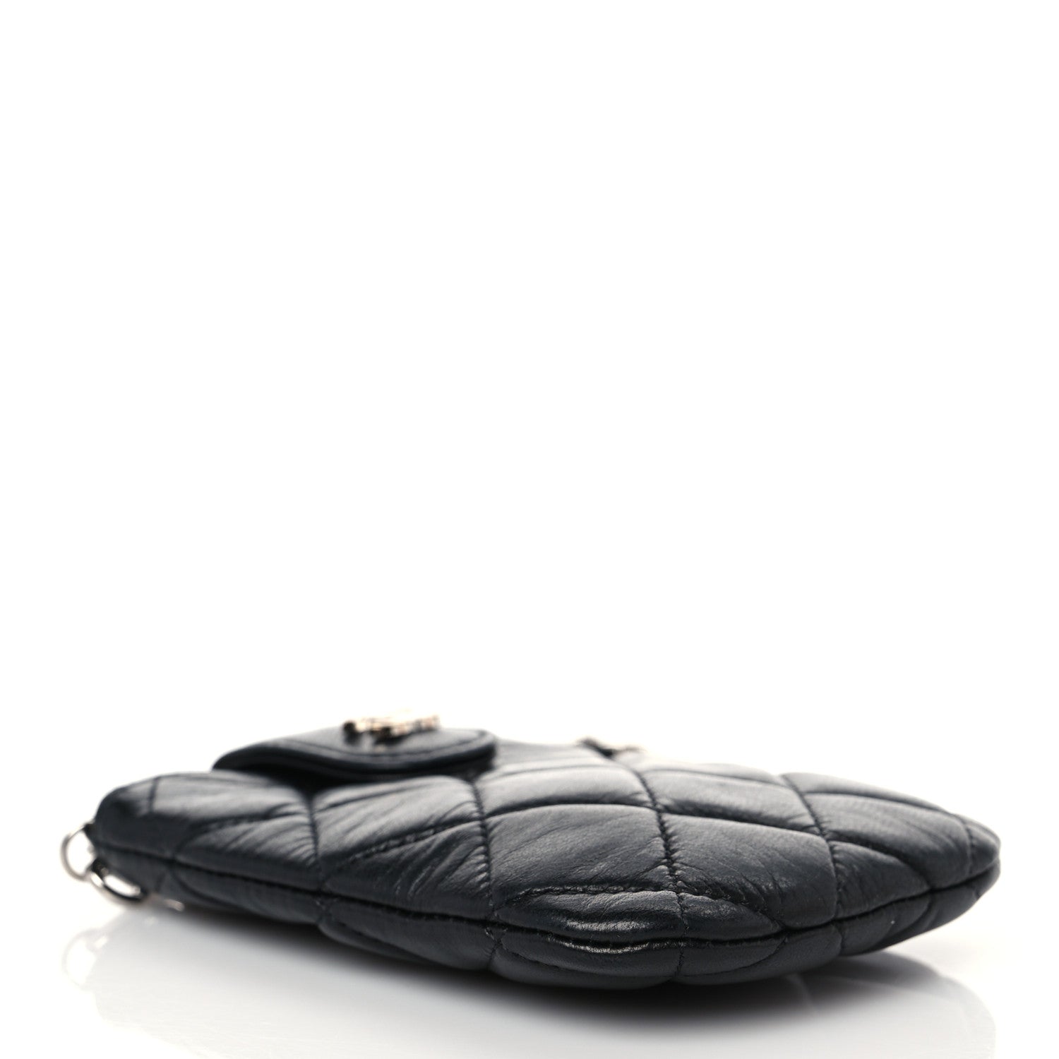 Chanel Lambskin Quilted Phone Case Black 4 of 7