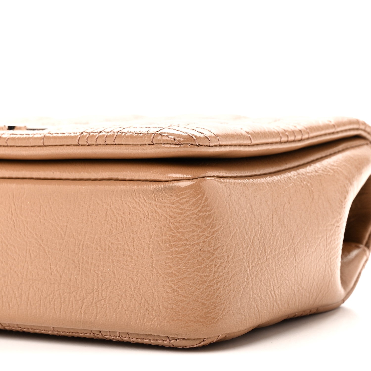 Burberry Patent Quilted Resin Chain Small Lola Bag Tan 9 of 9